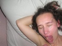 Russian babe swallowing sperm