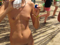 The naked beach shots