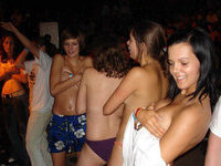 Wild college nude party