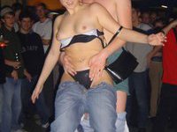Wild college nude party