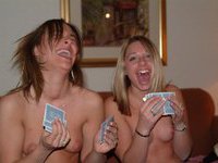 Lesbo college babes partying