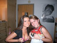 Amateur babes with large tits