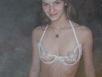 Nude stunning teen posing