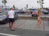 Walking nude on the street