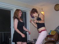 Kinky college babe dancing
