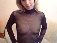 Blond amateur wife with small tits