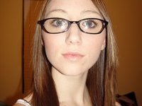 Amateur GF in glasses totally naked