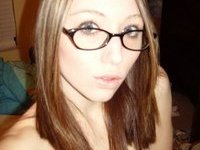 Amateur GF in glasses totally naked