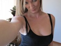 Sexy selfies from seductive amateur blonde MILF