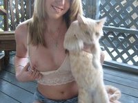 Seductive amateur blonde nude teasing pics collection