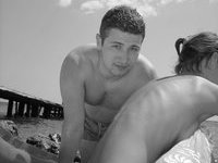 Amateur girl topless at beach