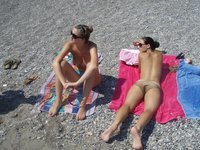 Amateur couple at summer vacation