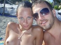 Amateur couple at summer vacation