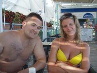 Amateur couple at summer vacation