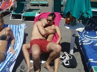 Amateur couple at summer vacation