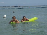 Amateur couple at summer vacation