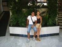 Amateur couple at summer vacation