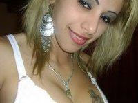 Sexy latino blonde babe exposed