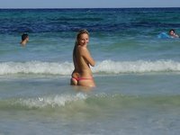 Amateur couple at summer vacation