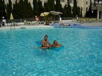 Amateur couple at summer vacation