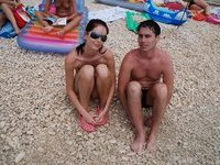 Amateur couple at summer vacation