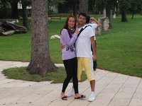 Amateur couple at summer vacation