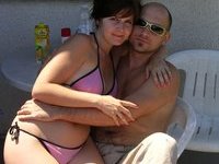 Amateur couple at summer vacation