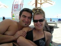 Amateur couple at summer vacation