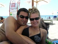 Amateur couple at summer vacation