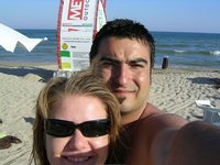 Amateur couple at summer vacation