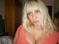 Busty amateur blonde wife private pics