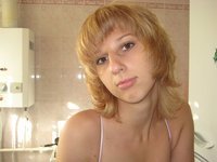 Sweet lesbo babe likes to change hair color