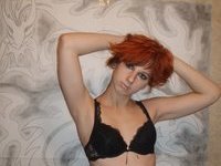 Sweet lesbo babe likes to change hair color