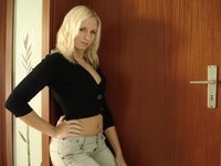 Sexy amateur blonde MILF nude teasing