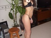 Sexy amateur brunette love posing on cam