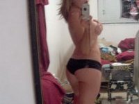 Nude mirror selfies from amateur blonde