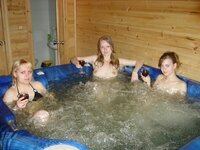 Amateurs at sauna