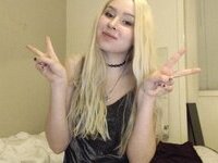 Young blond webcam model