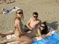 Amateur couple at summer vacation