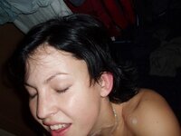 Sex with brunette amateur wife
