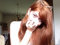Redhead amateur teen GF selfies collection