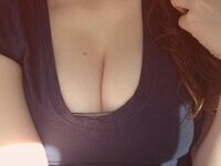 Busty amateur GF showing her big tits