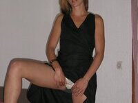 Blond amateur GF posing for boyfriend