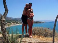 Amateur couple at summer vacation