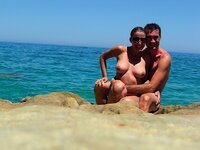 Amateur couple at summer vacation