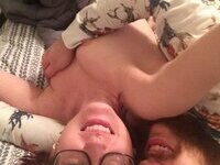 Nerdy but sexy redhead amateur girl