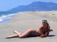 Amateur wife naked at seaside
