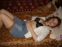 Russian amateur girl nude posing and cock sucking
