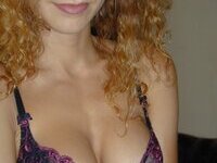 Sexy curly amateur MILF exposed
