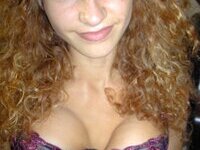 Sexy curly amateur MILF exposed